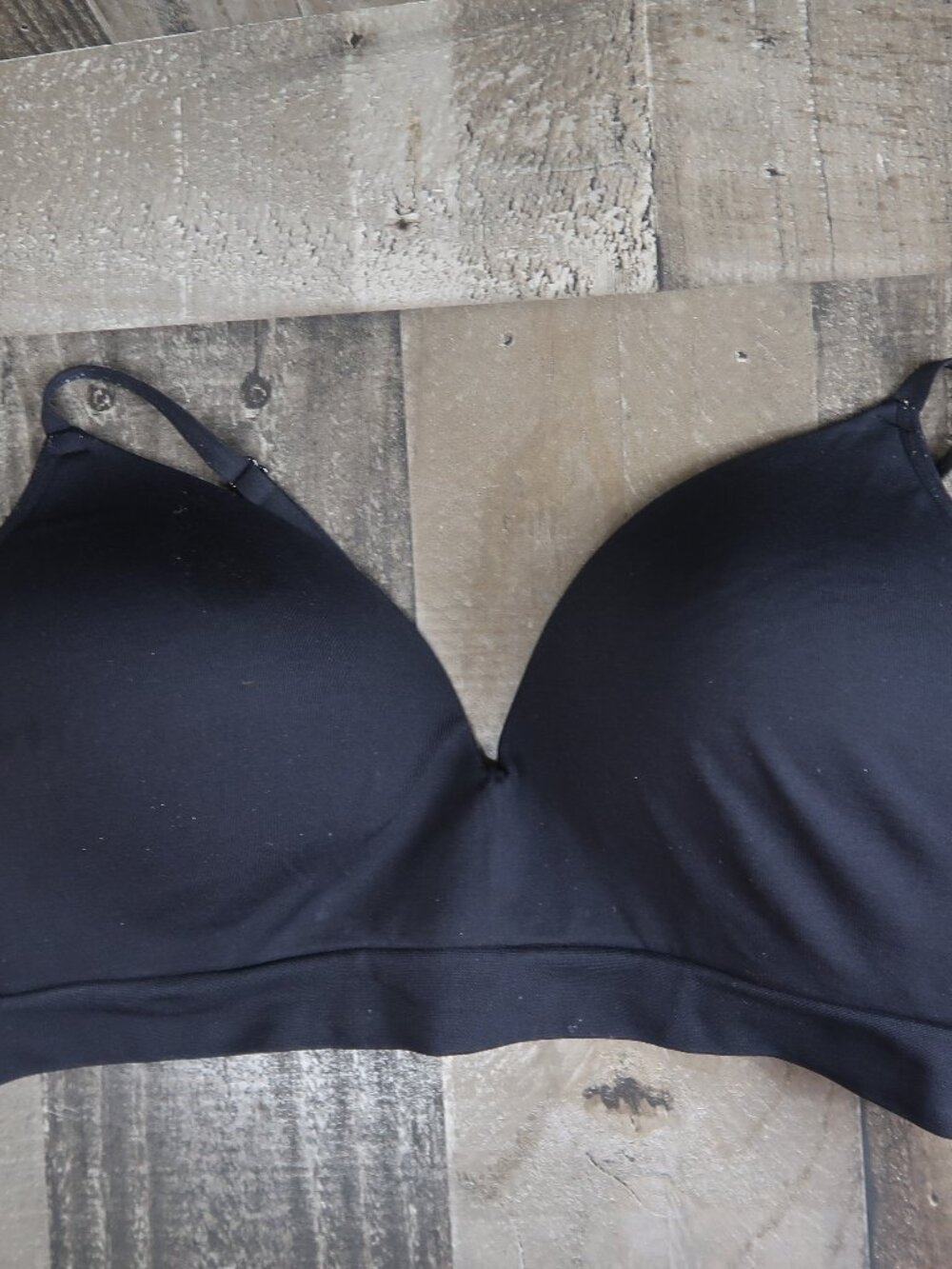 Kenneth Cole Reaction Womans Size XL Black Bra Padded Tee Shirt